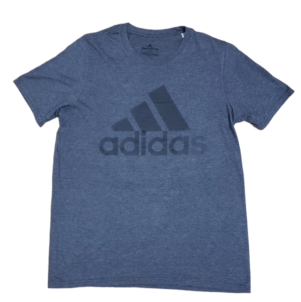Adidas Men's Classic Fit Amplifier T Shirt Short Sleeve Solid Grey Size M - Picture 1 of 10